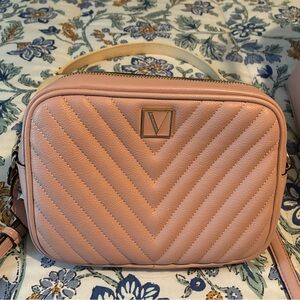 Victoria's Secret Pink Chevron Crossbody Bag